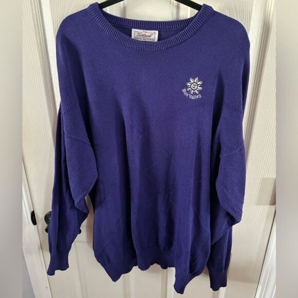 Titleist Collection Made in Scotland Purple Vintage Sweater Sz Large - Picture 13 of 13